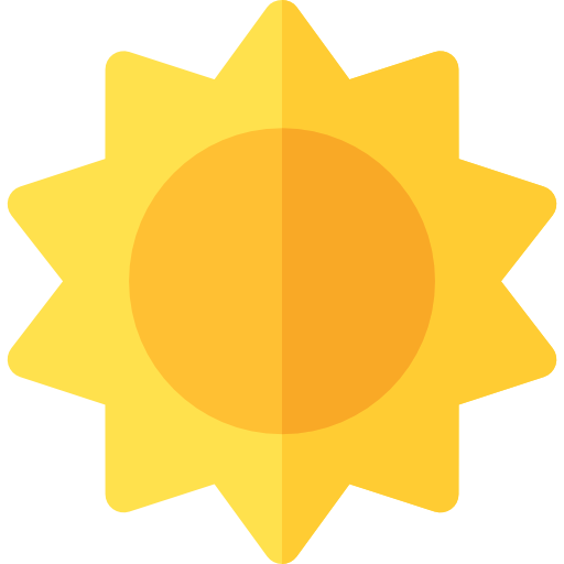 Sun Basic Rounded Flat icon