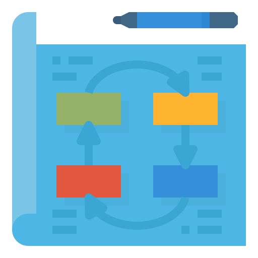 Icono De Diagrama De Flujo Aphiradee Monkik Flat