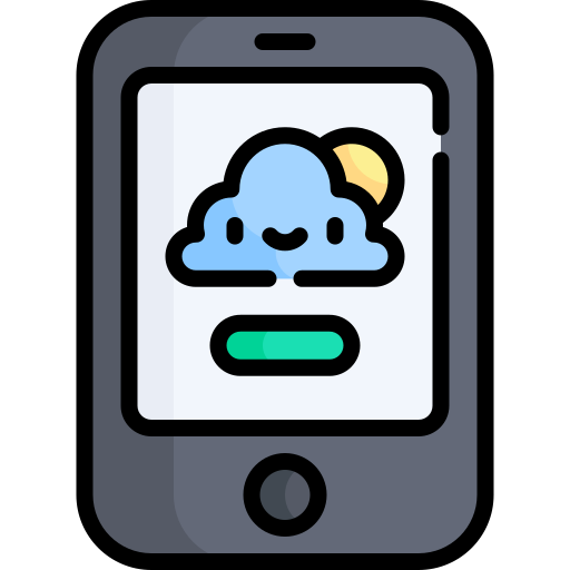 aplicación meteorológica icono gratis