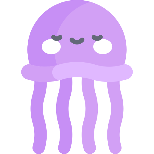 Jellyfish Kawaii Flat icon