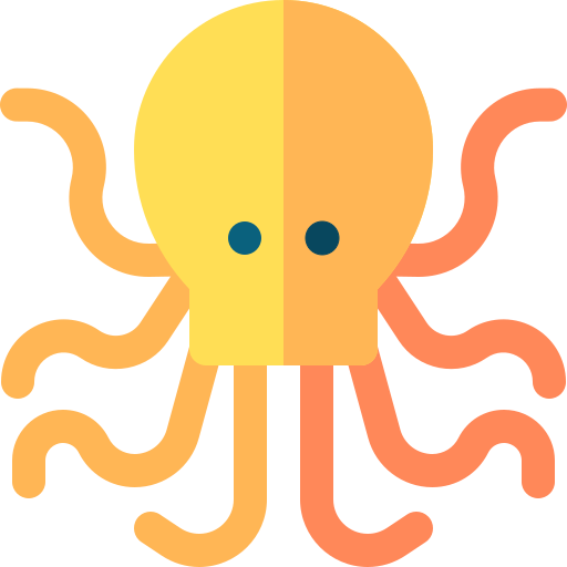 Octopus Basic Rounded Flat icon