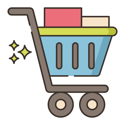 Shopping cart Flaticons Lineal Color icon