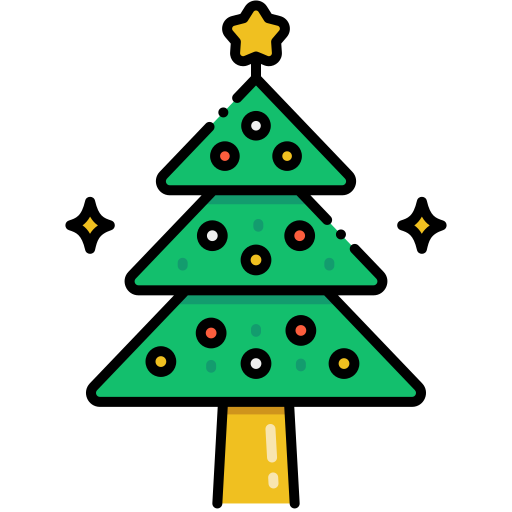 árbol de navidad icono gratis