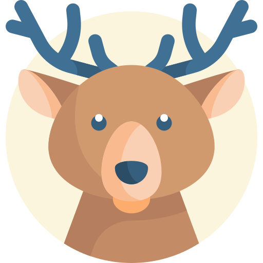 Reindeer Detailed Flat Circular Flat icon