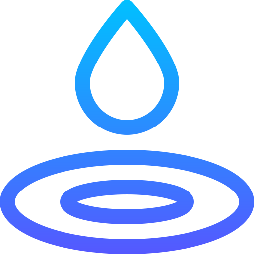 Water drop Basic Gradient Lineal color icon