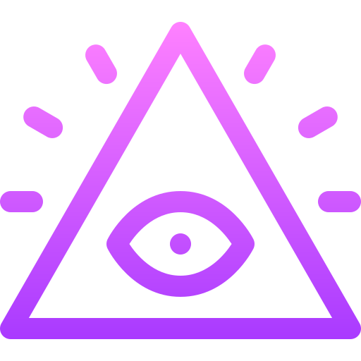 Third eye Basic Gradient Lineal color icon