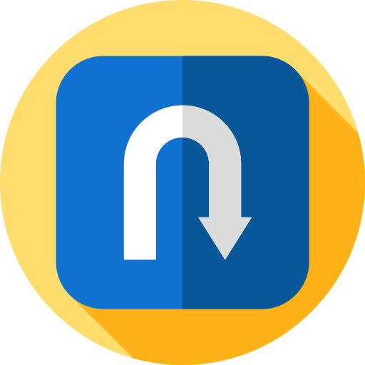 U turn free icon U turn free icon