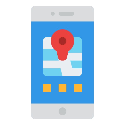 Mobile map - Free electronics icons