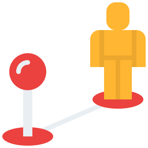 distancia icono gratis