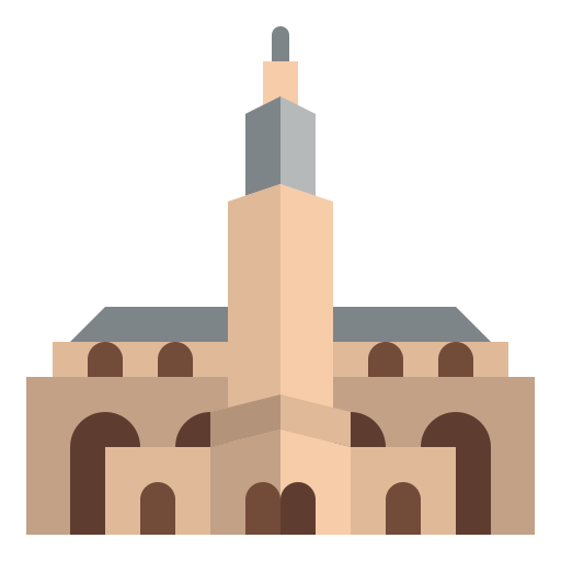 mezquita de hassan icono gratis