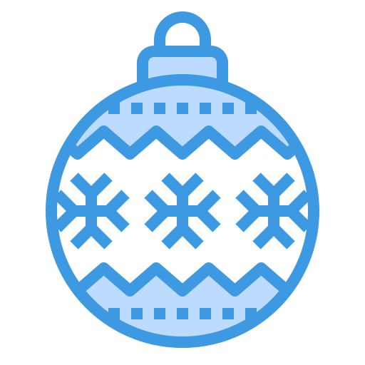 Christmas ball itim2101 Blue icon
