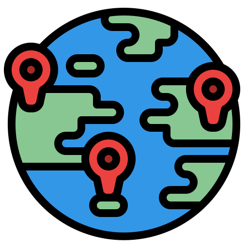 Location Iconixar Lineal Color icon