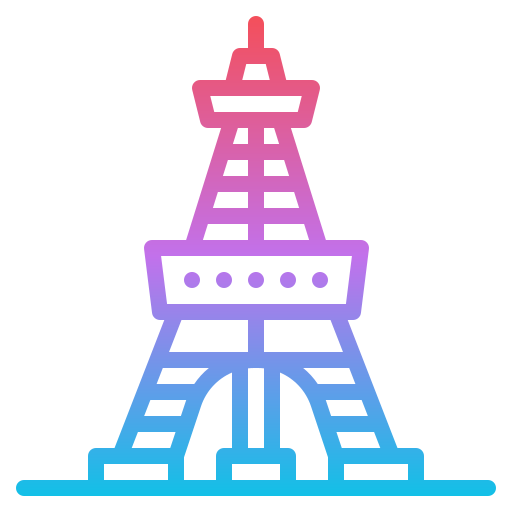 Tokyo tower Iconixar Gradient icon