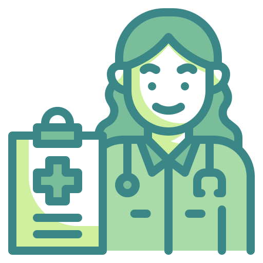 Female doctor Wanicon Two Tone icon