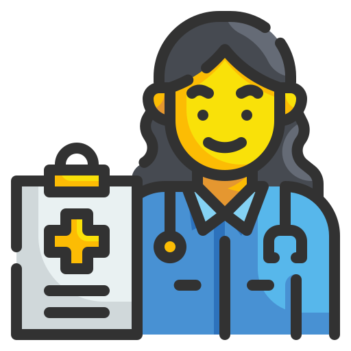 Female doctor Wanicon Lineal Color icon