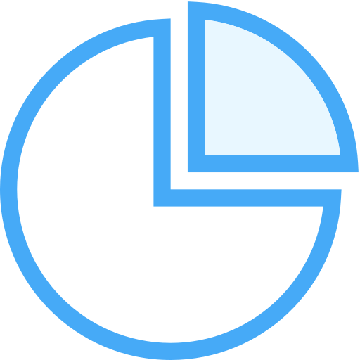 Pie chart Generic Blue icon