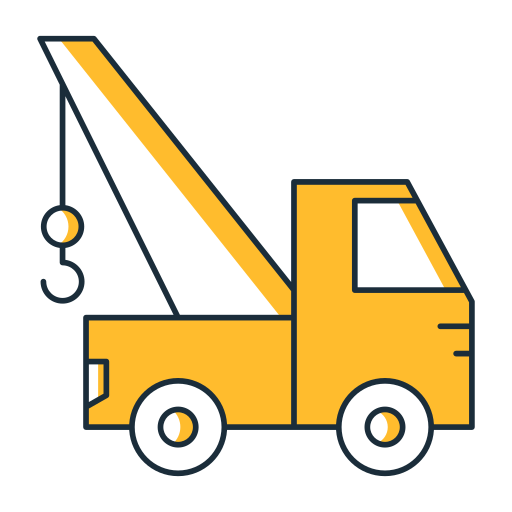 Tow truck free icon