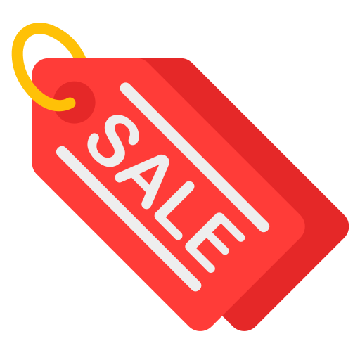 etiqueta de venta icono gratis