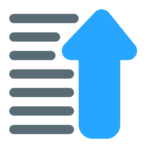 Sort ascending free icon Sort ascending free icon