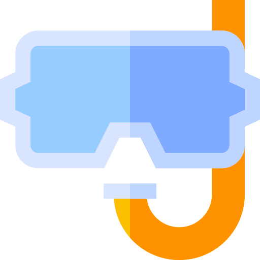 Scuba dive Basic Straight Flat icon