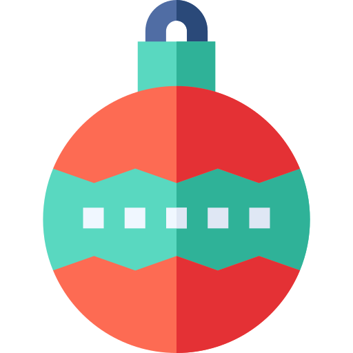 Christmas ball Basic Straight Flat icon