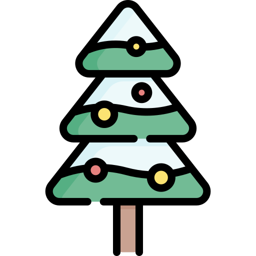 árbol de navidad icono gratis