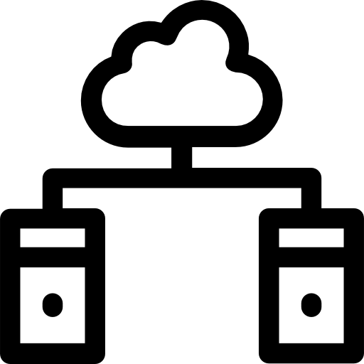 computación en la nube icono gratis