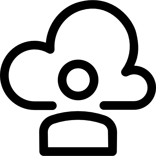 computación en la nube icono gratis