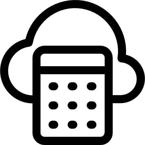 computación en la nube icono gratis