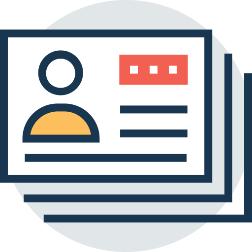 cartas de negocios icono gratis