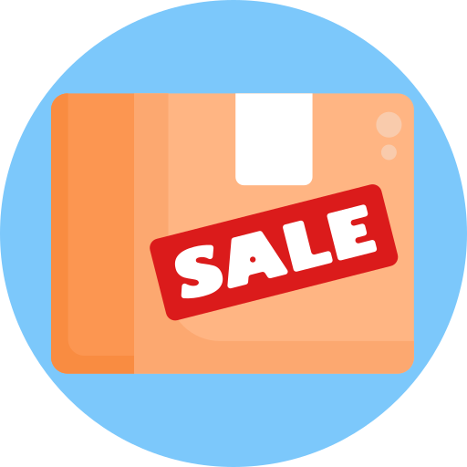 etiqueta de venta icono gratis