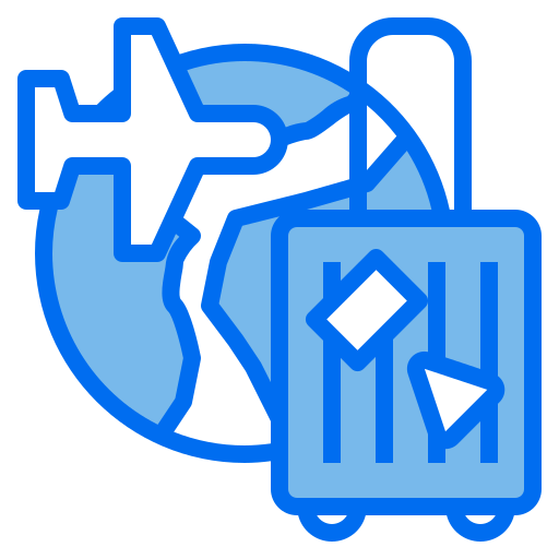 bolsa de viaje icono gratis