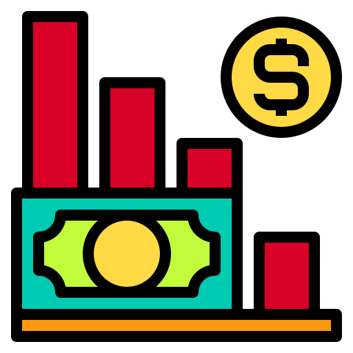 Graph Payungkead Lineal Color icon