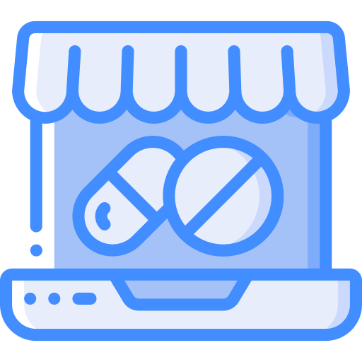 Online pharmacy - free icon