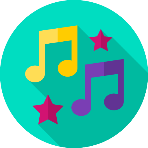 Quaver Flat Circular Flat icon