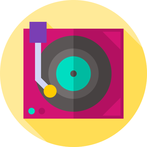 Vinyl record Flat Circular Flat icon