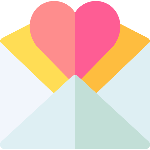 Love letter Basic Rounded Flat icon