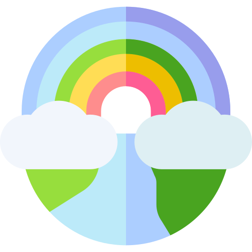 arc en ciel Icône gratuit