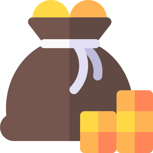 bolsa de dinero icono gratis