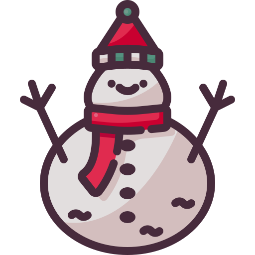 Snowman Generic Outline Color icon