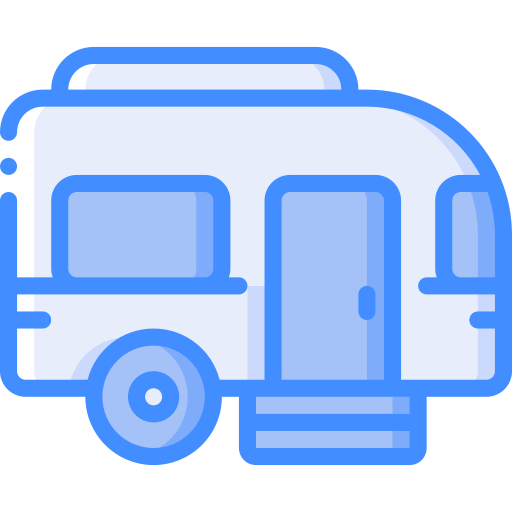 Mobile home Basic Miscellany Blue icon