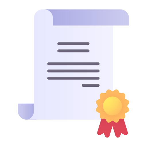 certificado icono gratis