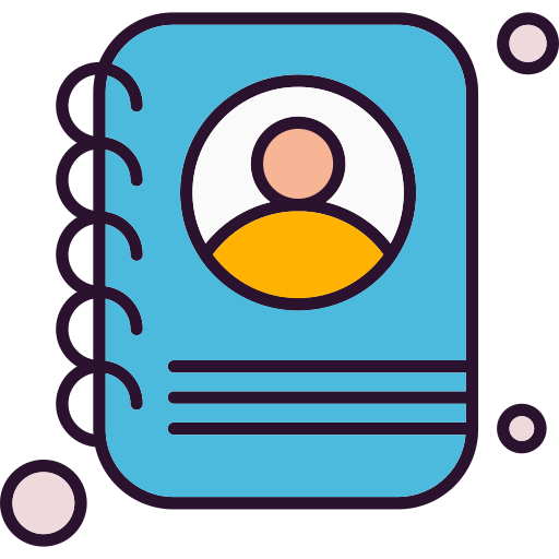 libro de contactos icono gratis