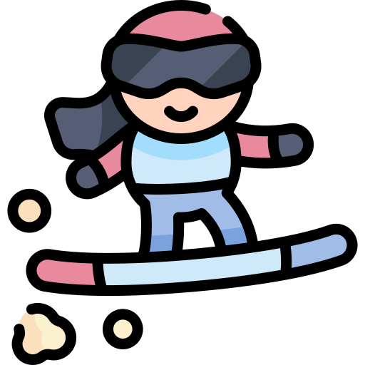 snowboarder icono gratis