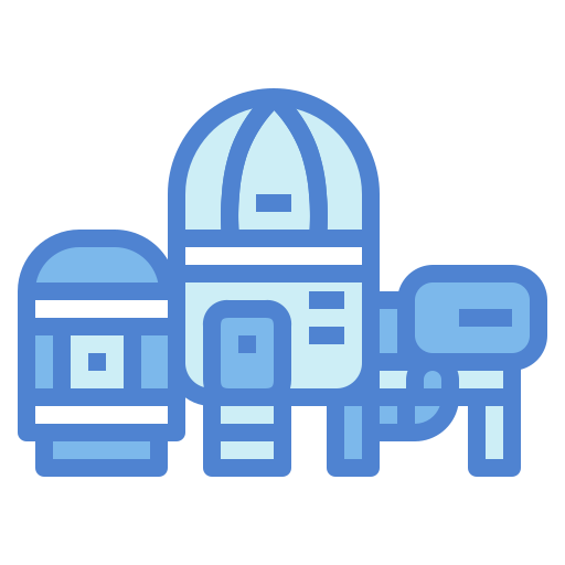 Inflatable space habitat Generic Blue icon