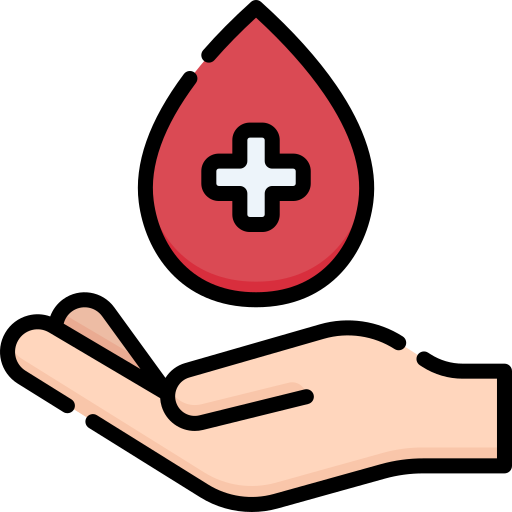 donación de sangre icono gratis