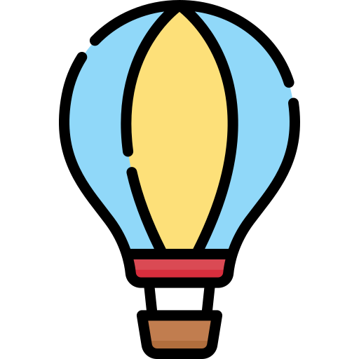 Air hot balloon Special Lineal color icon