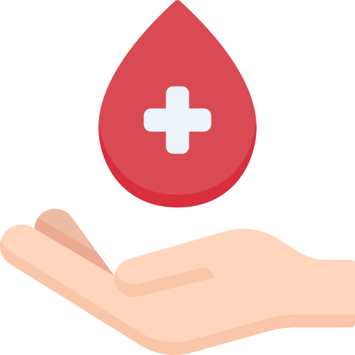 donación de sangre icono gratis