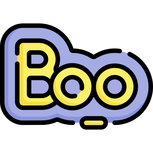 Boo Logo. Funny Ghost Sign. White Fur Letters. Funny, Baby Icon for Game or  Cartoon Movie Stock Vector - Illustration of kids, comical: 167594961