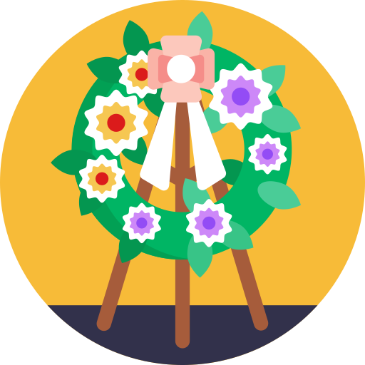 corona de flores icono gratis